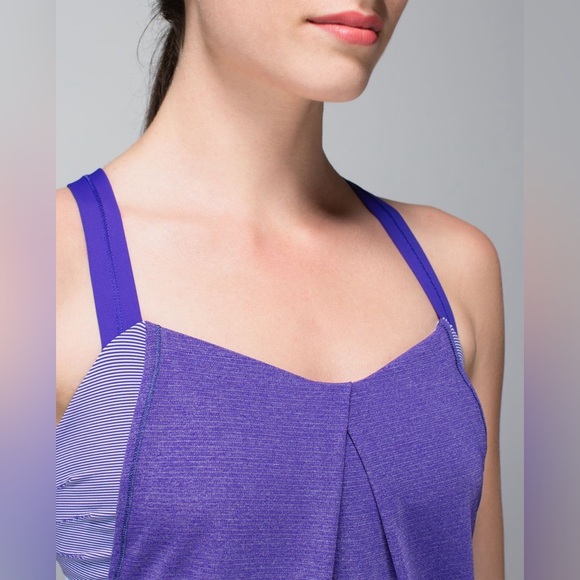 Lululemon Rest Less Tank Heathered Bruised Berry purple - Picture 5 of 11